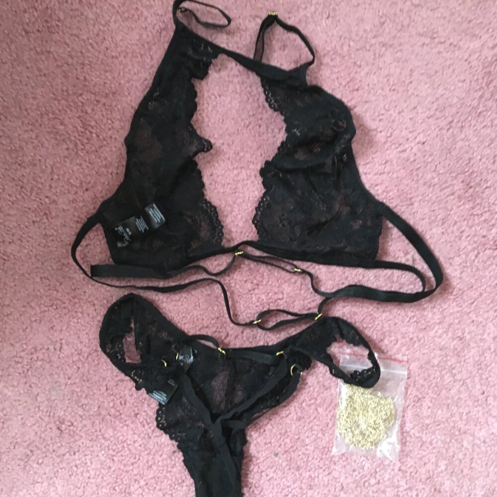 Renee Rofe 3 Piece Bra & Body Chain - Picture 6 of 7